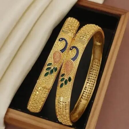 Elegant Peacock Design Bangles