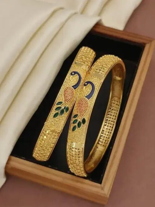 Elegant Peacock Design Bangles